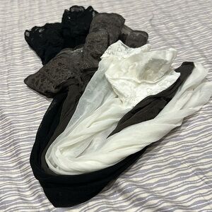 Lot pre-owned Assorted sheer stockings and thigh highs  #8